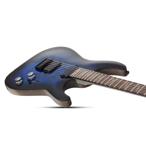 Schecter Omen Elite-6 Elektro Gitar (See Thru Blue Burst) 3