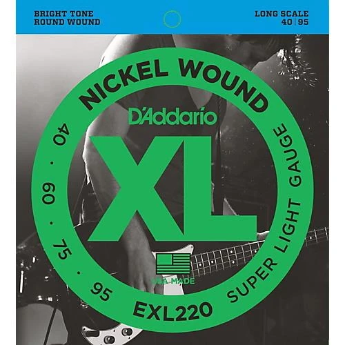 Daddario Exl220 Bass Gitar Tel Seti, Xl, 40-95, Long Scale, Nickel 3