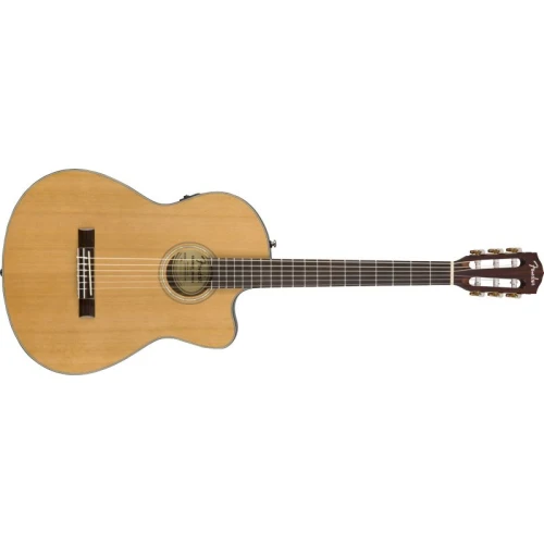 Fender CN-140SCE Nylon Thinline Natural Elektro Klasik Gitar 1