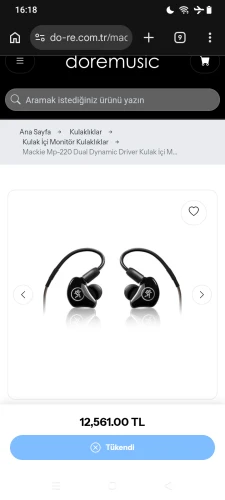 Mackie MP-220 Professional in-ear monitor 3
