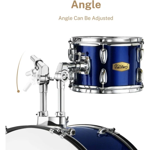 Eastar EDS-480MBE 22" 5-Parça Akustik Davul (Metallic Blue) 5