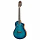 Ortega TourPlayer Deluxe RTPDLX- FMA Elektro Klasik Gitar (Blue Burst) 1