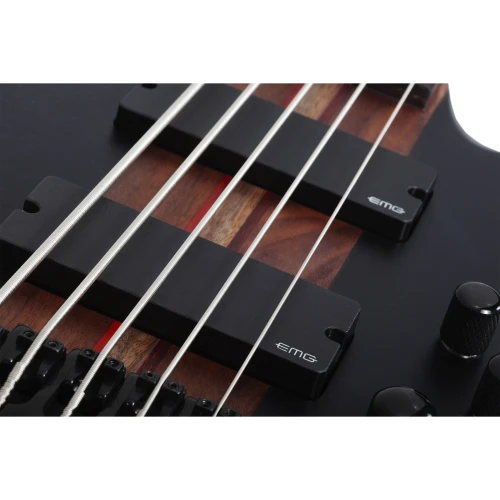 Schecter Charles Berthoud CB Series 5 Telli Bas Gitar (See Thru Black Satin) 3