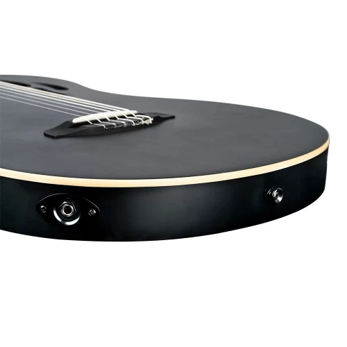 Ortega TourPlayer RTPSTD-SBK-L Solak Elektro Klasik Gitar (Siyah) 4