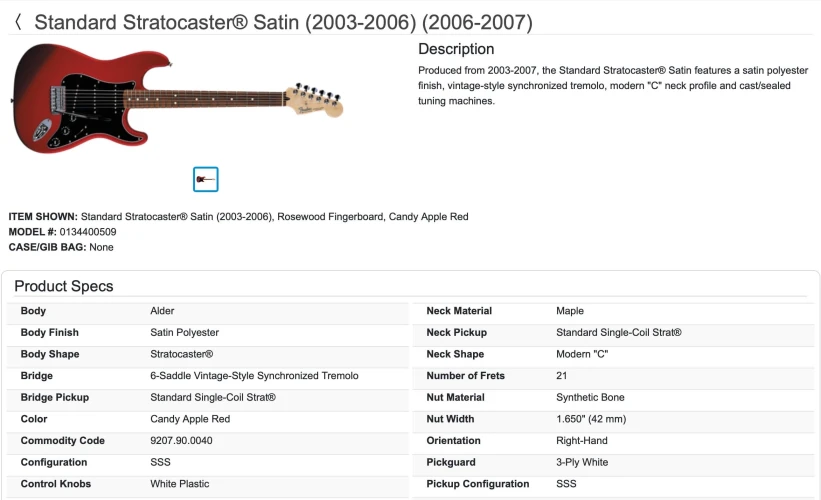 fender standart stratocaster mexico 8