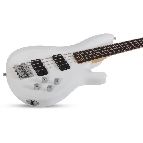 Schecter C-4 Deluxe Bas Gitar (Satin White) 4