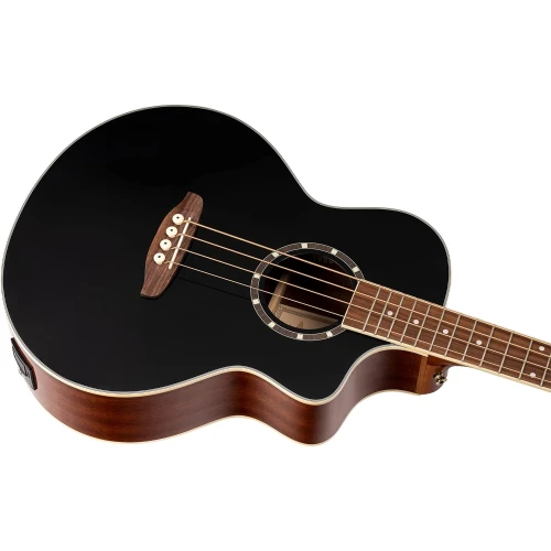 Ortega D8CE-4 Deep Series 8 Elektro Akustik Bas Gitar (Siyah Maun) 2