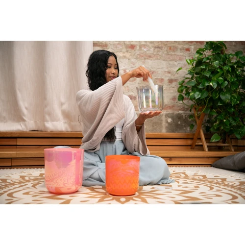 Meinl Sonic Energy 3-Parça Essence Crystal Singing Bowl Set (E4 / C4 / G3, 440 Hz) 4