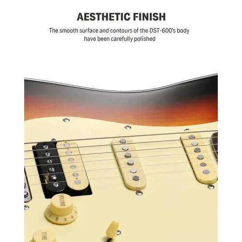 Donner DST-600 Elektro Gitar (3 Color Sunburst) 4