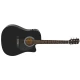 Squier SA-105CE Dreadnought Cutaway Black Elektro Akustik Gitar 1