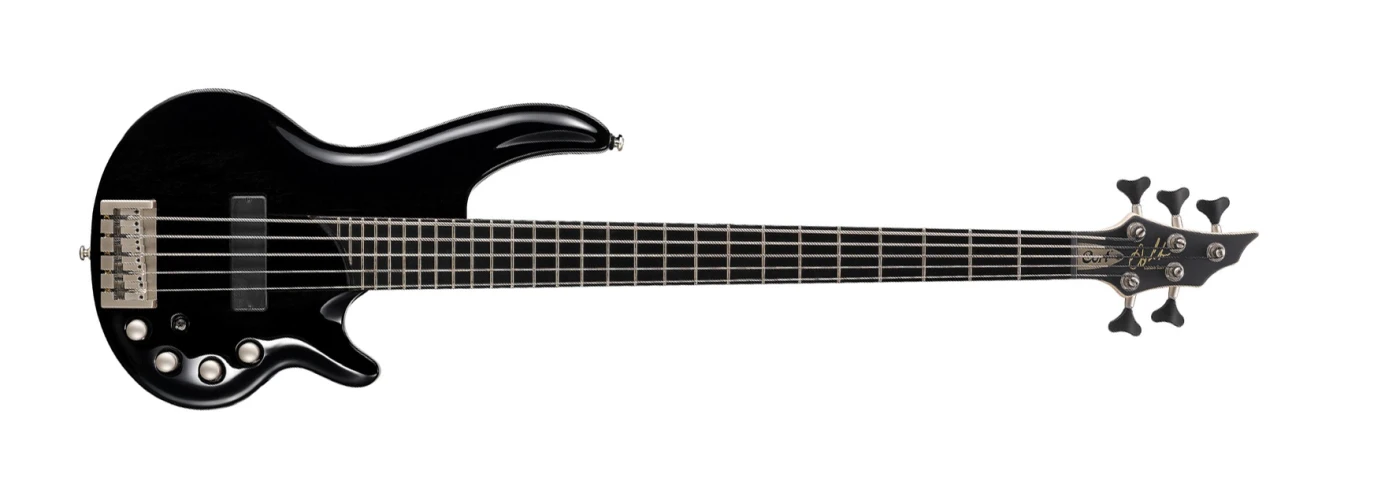 CORT CR5BK BAS GİTAR CURBOW, SİYAH, BARTOLINI AMK1-5F, MK-2 E 1