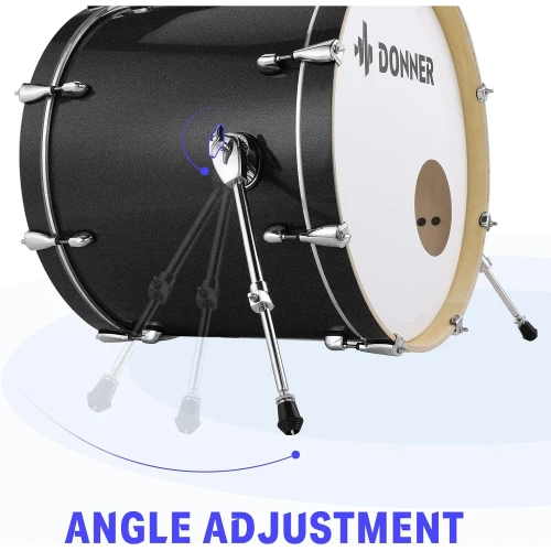 Donner DDS-520 5-Parça 22" Akustik Davul (Siyah) 9