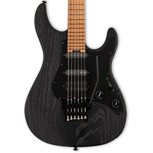 ESP LTD SN-1000 FR Black Blast Roasted Maple Elektro Gitar 1