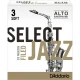 D\'Addario Woodwinds Select Jazz Alto Saksafon Kamışı No:3 Soft 1