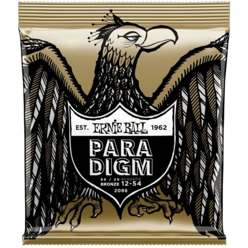 ERNIE BALL P02086 Paradigm Medium Light 80/20 Bronz 12-54 Akustik Gitar Tel Seti 2