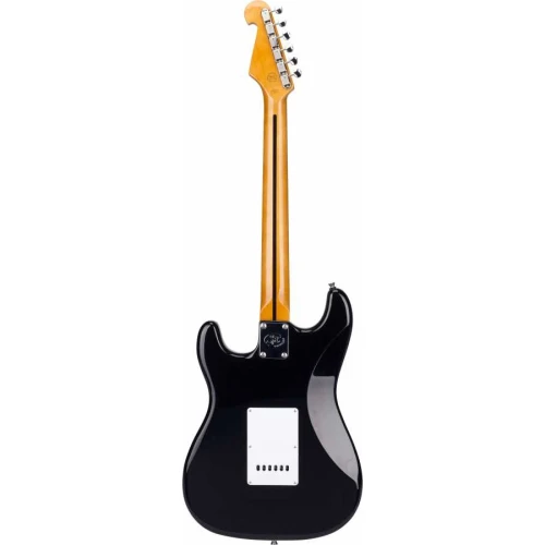 SX Stratocaster Elektro Gitar (Black) 2