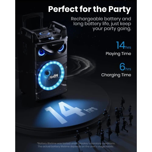 Donner Moukey MTs10-2 10" Subwoofer PA System & Karaoke Makinesi 4