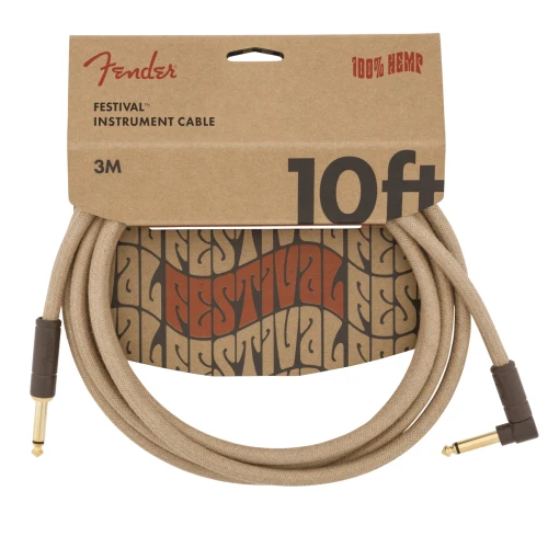 Fender 10 ANG CABLE PURE HEMP NAT 1