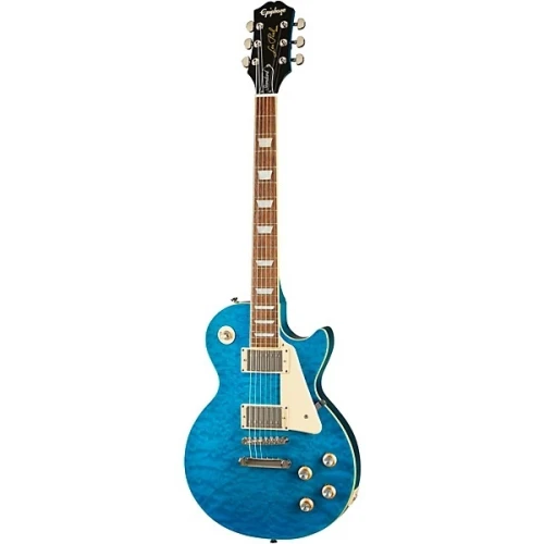 Epiphone Les Paul Standard '60s Quilt Top Limited Edition Elektro Gitar (Translucent Blue) 1