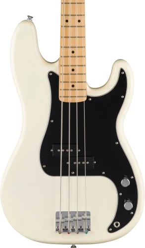 Fender Standard Precision Bass Akçaağaç Klavye Olympic White Bas Gitar 1