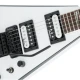 Jackson JS King V JS32 Amaranth Klavye White with Black Bevels Elektro Gitar 6