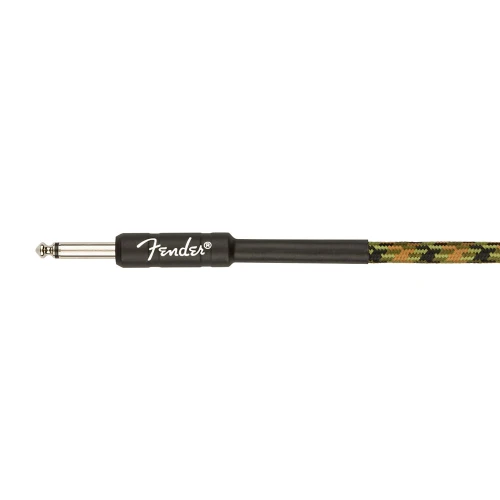 Fender Professional Düz/Düz Uçlu 3m Woodland Camo Enstrüman Kablosu 3