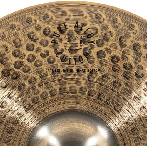 Meinl PAC14MTH 14" Pure Alloy Custom MT Meinl Hihat Zil (Çift) 10