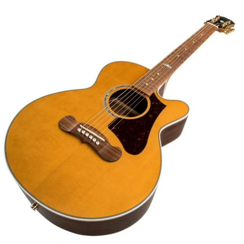 Epiphone J-200 EC Studio Parlor Elektro Akustik Gitar (Vintage Natural) 2