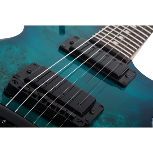 Schecter Solo-II Standard Elektro Gitar (Ocean Blue Burst Burl) 4