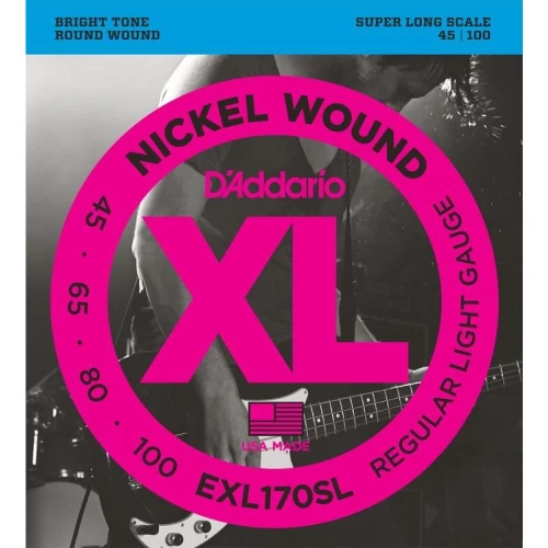 DADDARIO EXL170SL BASS GİTAR TEL SETİ , XL, 45-100, SUPER LONG 3