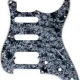 Fender Stratocaster H/S/S 11-Hole Mount No Holes Drilled For HB Pickup Mount Black Pearl 4-Ply Pickguard 1