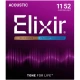 Elixir 11025 Polyweb Bronze Custom Light Akustik Gitar Teli (.011-.052) 1