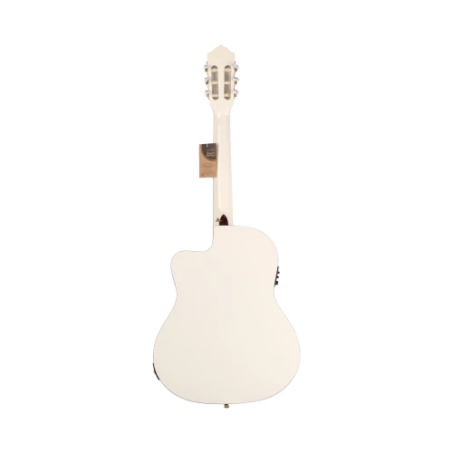 [Outlet] Ortega RCE145WH Thinline Elektro Klasik Gitar (Beyaz) (OL 25-26007) 2
