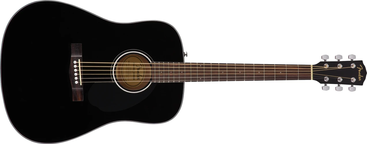 Fender CD-60S Dreadnought Black Akustik Gitar 1