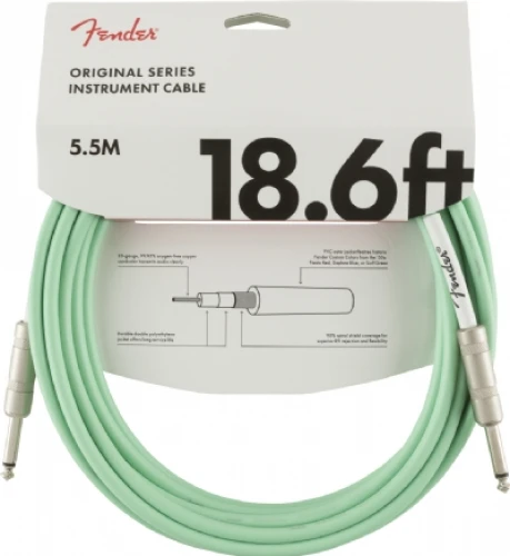 Fender Original 5m Surf Yeşil Enstrüman Kablosu 5