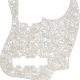 Fender Pickguard Jazz Bass 10-Hole Mount Aged White Pearl 4-Ply Pickguard 1