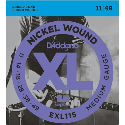 Daddario Exl115 Elektro Gitar Tel Seti, Xl, 11-49, Medium 1