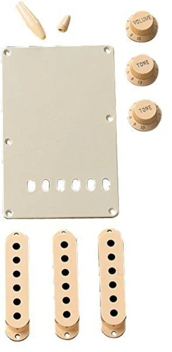 Fender Stratocaster Aged White Manyetik Kapağı Aksesuar Kiti 1