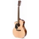 Ditson GC-10EL Grand Om Solak Elektro Akustik Gitar (Natural) 1