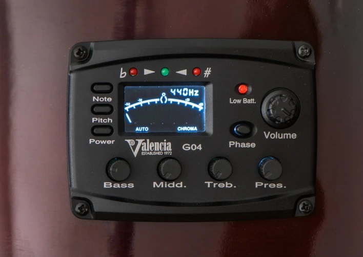 VALENCIA VC104TCE ELEKTRO KLASİK GİTAR SAP ÇELİKLİ  4/4 NATUREL 5