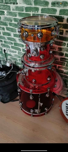 18 Kick Kırmızı Akrilik Bateri 1