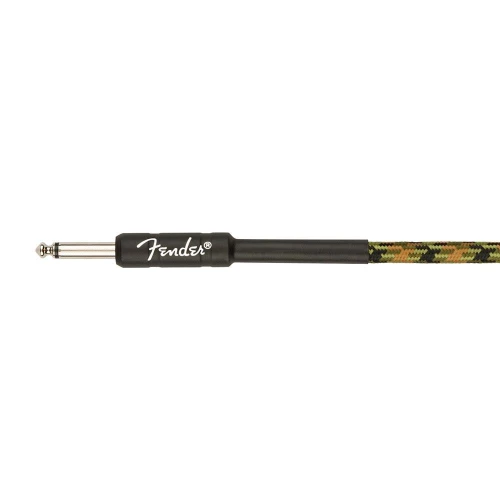 Fender Professional Düz/Düz Uçlu 3m Woodland Camo Enstrüman Kablosu 3
