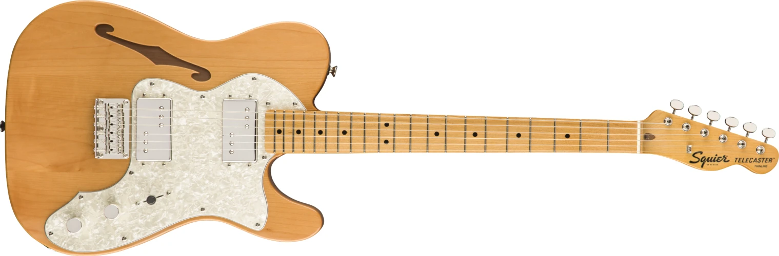 Squier Classic Vibe 70s Telecaster Thinline Akçaağaç Klavye Natural Elektro Gitar 1