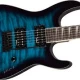 Jackson JS20 Dinky DKQ 2PT Amaranth Klavye Transparent Blue Burst Elektro Gitar 1