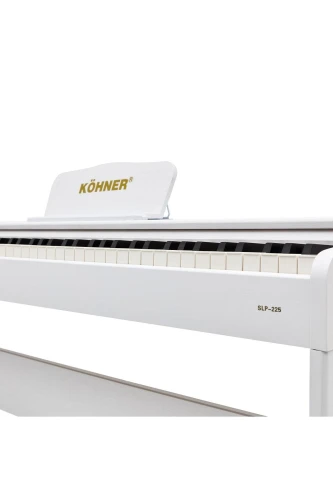 KÖHNER SLP-225 WH Dijital Konsol Piyano, Bluetooth, Tuş Hassasiyeti, 88 Tuşlu (KULAKLIK VE TABURE) 4