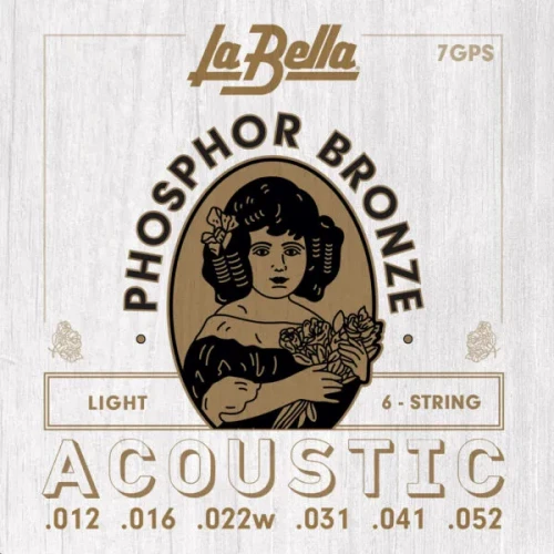 La Bella 7GPS Phospor Bronze Akustik Gitar Teli (0.12 - 0.52) 1