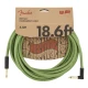 Fender Festival Düz/L Uçlu 5m Pure Hemp Yeşil Enstrüman Kablosu 1