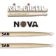 VICFIRTH N5AN BAGET NOVA 5A NYLON TIP, HICKORY, 16\"x0.565\" 2
