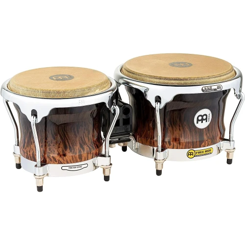Meinl FWB400BB Free Ride Series 7''/ 8.5'' Bongo Set (Brown Burl) 2