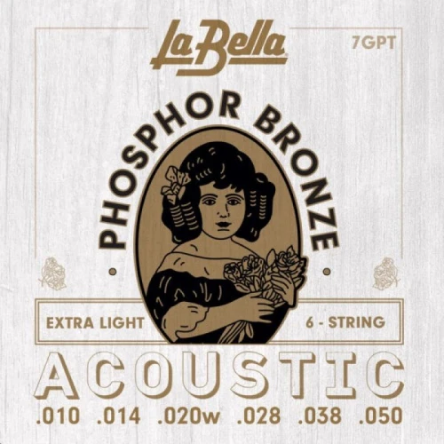 La Bella 7GPT Akustik Gitar Teli (10-50) 2